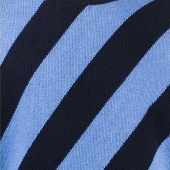 Marni Bold Striped Crewneck Sweater in Blue and Black - Picture 3 of 14